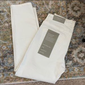 NEW Everlane High Rise White Cheeky Jeans